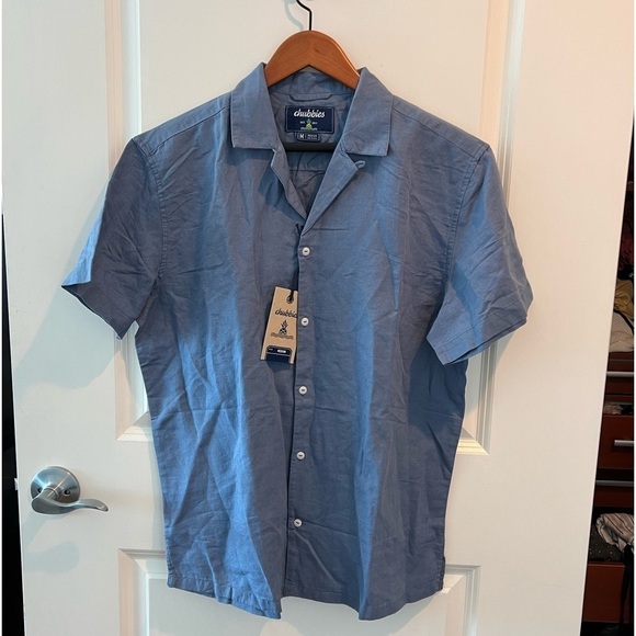 chubbies THE BLUE BERRYMORE LINEN SUNDAY SHIRT - Picture 5 of 16